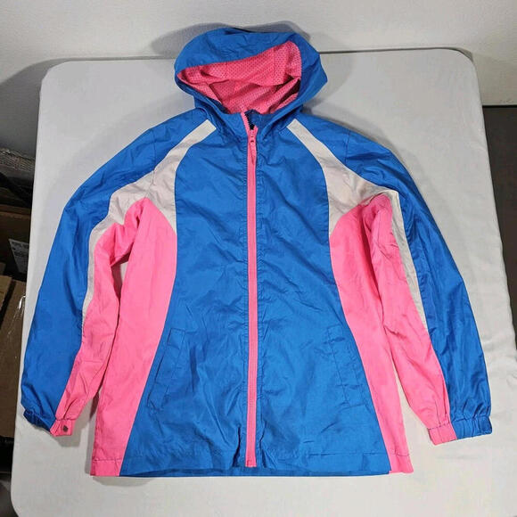 Athletic Works Jackets & Blazers - Athletic Works Colorful Sporty Retro Full Zip Windbreaker Jacket Womens XL 14-16